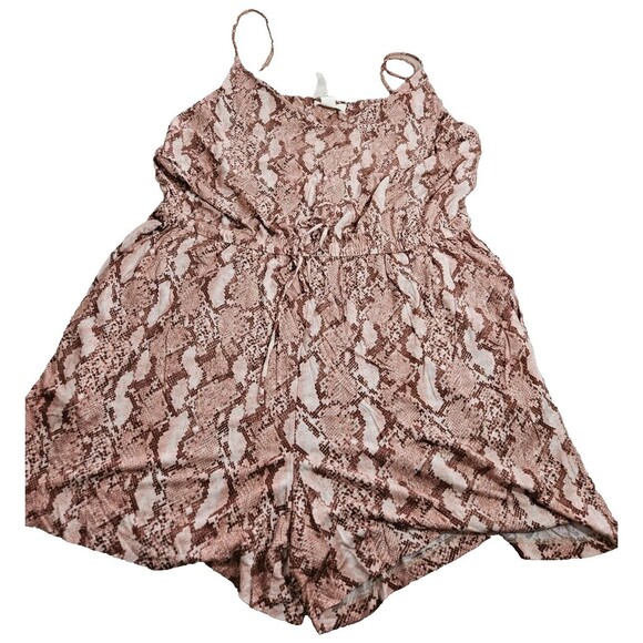H&M Romper Women's Snake Print Sleeveless Multicolor Jumpsuits  Size XL - Picture 1 of 9